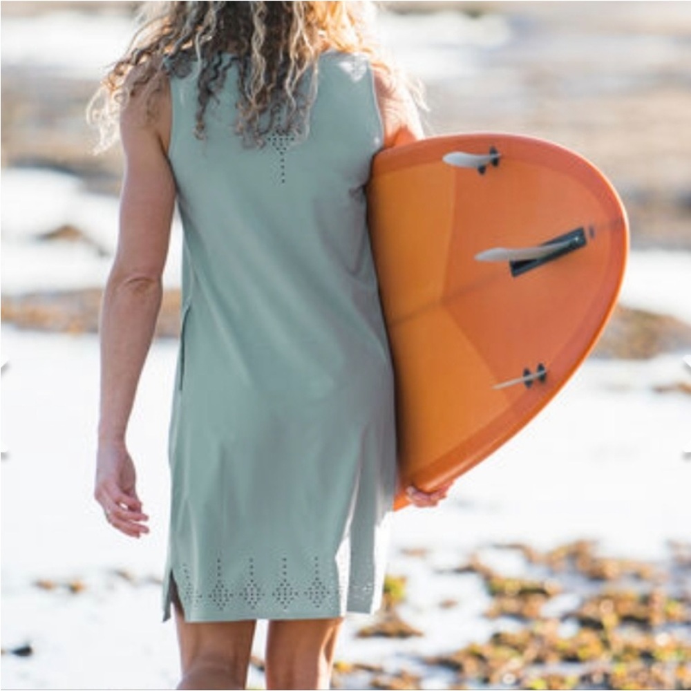 Title Nine Unconventional sleeveless dress, laser cut details